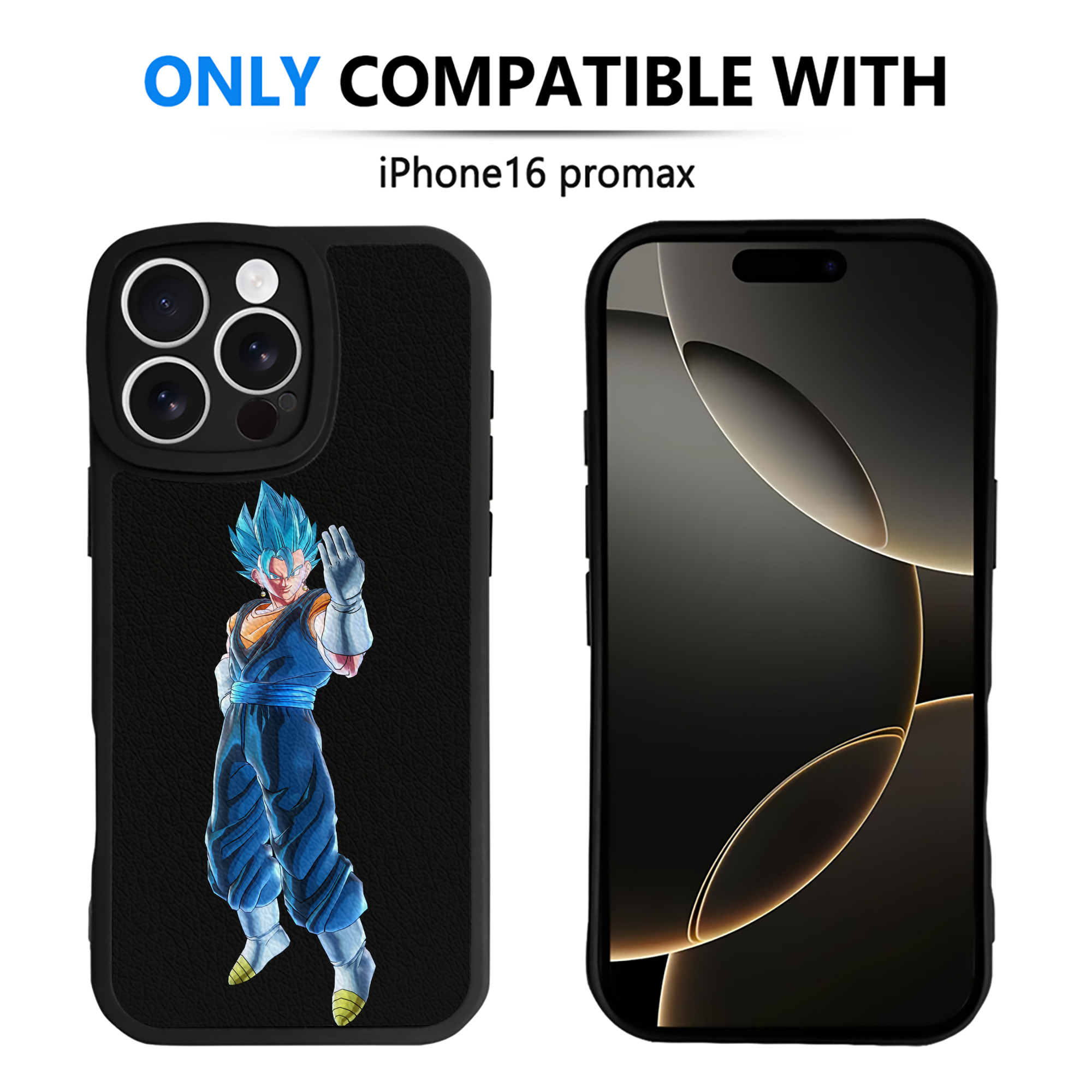 （画像用） ドラゴンボール ベジット DRAGON BALL Vegetto 【iPhone 16シリーズ対応】シリコンスマホケース（レザー調） 材質：シリコン
